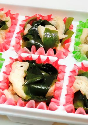 お弁当にシャキシャキわかめの出汁浸し-レシピのメイン写真