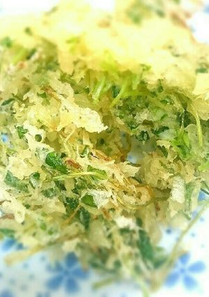 簡単、美味しすぎてハマる。豆苗のかき揚げ-レシピのメイン写真