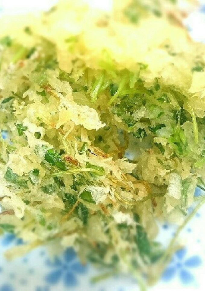 簡単、美味しすぎてハマる。豆苗のかき揚げ-レシピのメイン写真