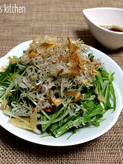 【 ジャコと水菜のサラダ♪ 】-レシピのメイン写真