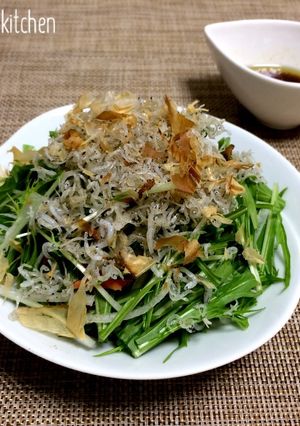 【 ジャコと水菜のサラダ♪ 】-レシピのメイン写真