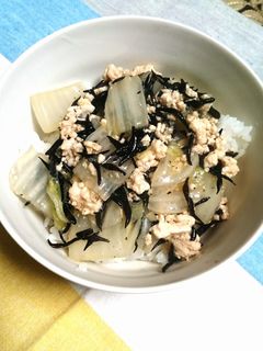 やさしい鶏そぼろあんかけ丼-レシピのメイン写真
