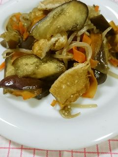 茄子と揚げの炒め煮-レシピのメイン写真