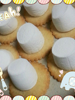 ビスケットのマシマロのせ♡ビスマロ♡-レシピのメイン写真