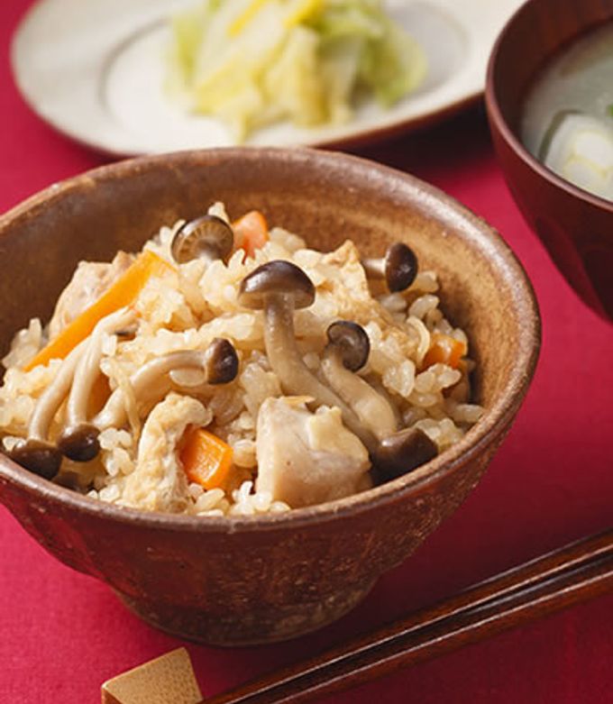 鶏ときのこのだし炊きご飯-レシピのメイン写真