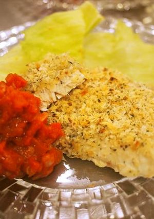 めかじきのパン粉焼き　トマトソース-レシピのメイン写真