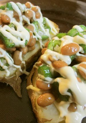 おくら納豆ネバネバ和風ポテベジ　簡単だよ-レシピのメイン写真