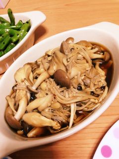 【鍋で5分の簡単調理】秋きのこのだし煮♡-レシピのメイン写真
