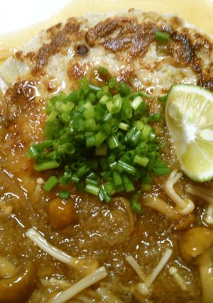 ヘルシー なめこ おろしの豆腐ハンバーグ-レシピのメイン写真