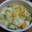 ヘルシーなお豆腐とアボカドグラタン