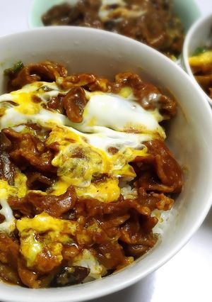 茄子嫌いさんへ☆カレー味で茄子卵丼-レシピのメイン写真