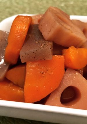 簡単！れんこんとコンニャクの甘辛煮-レシピのメイン写真