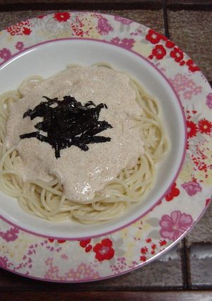 たらこクリームスパゲティー-レシピのメイン写真