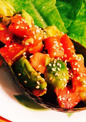 焼肉のタレで野菜巻きアボガドココット-レシピのメイン写真