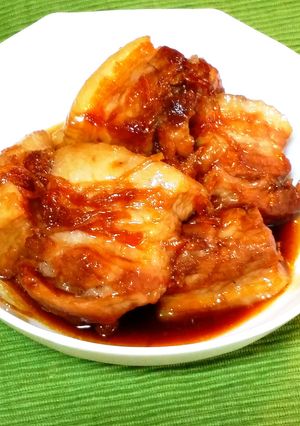 梅酢シロップで♪すっきり甘酢照り角煮-レシピのメイン写真