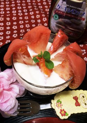 ヨーグルトトマト-レシピのメイン写真