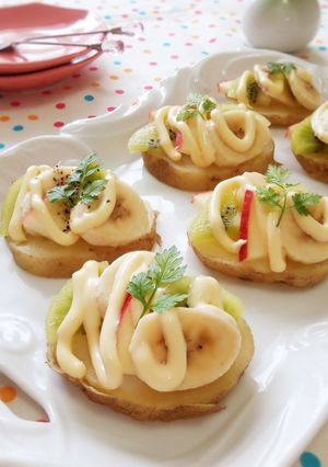 華やか可愛い♡フルーツポテトカナッペ-レシピのメイン写真