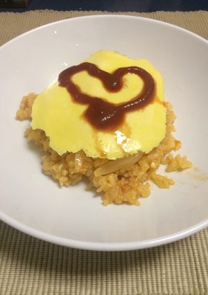 炊飯器一つでずぼらオムライス☆-レシピのメイン写真