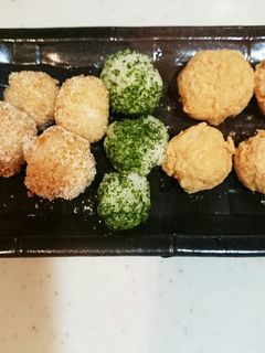 おやつ 冷凍ご飯 即席 簡単 おはぎ団子-レシピのメイン写真