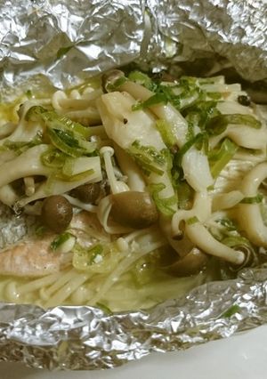 ☆鮭とキノコのホイル焼き☆-レシピのメイン写真