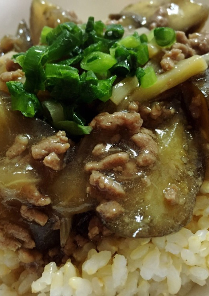 簡単♡茄子と筍のそぼろあんかけ丼-レシピのメイン写真