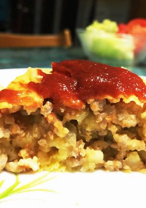 ひき肉とじゃがいも ポテトオムレツ-レシピのメイン写真