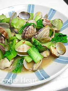 アサリと青梗菜の炒め物-レシピのメイン写真