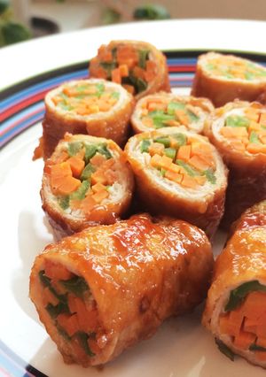 豚肉の人参&ピーマン巻き☆ケチャップ味☆-レシピのメイン写真