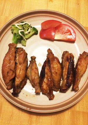 手羽中の柚子こしょう焼き。子供にも好評！-レシピのメイン写真