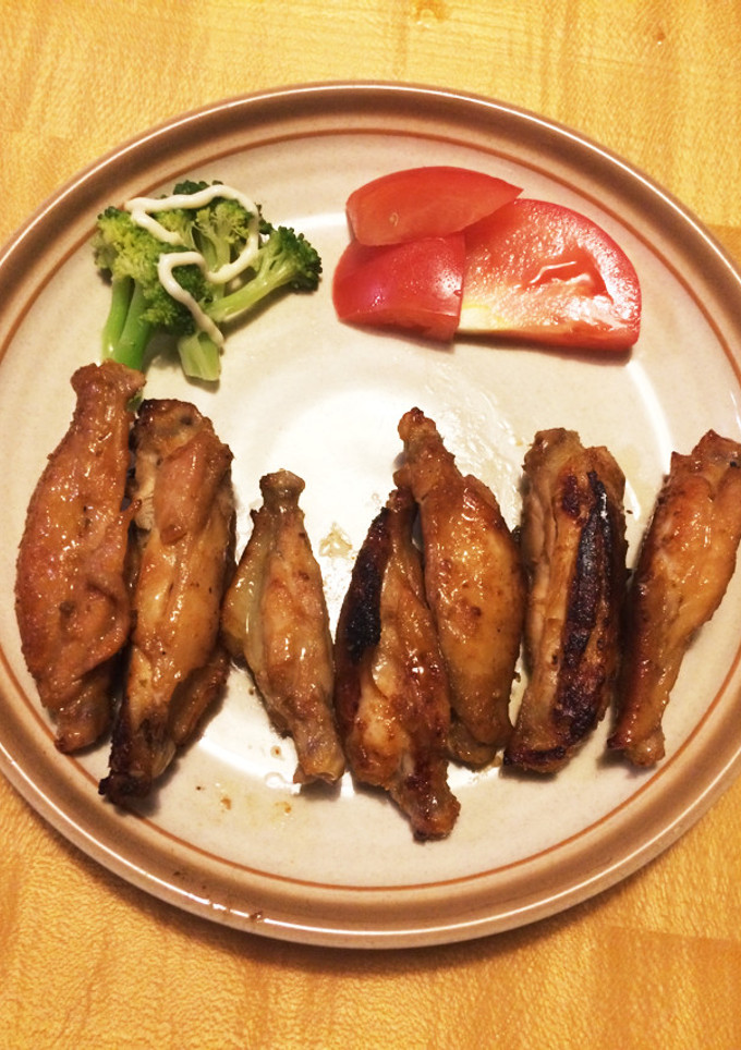 手羽中の柚子こしょう焼き。子供にも好評！-レシピのメイン写真