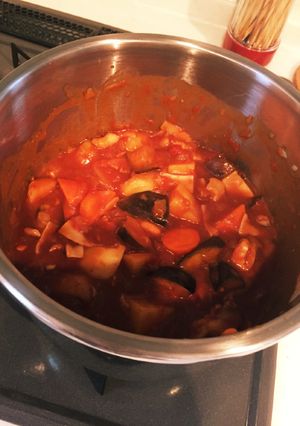 圧力鍋で簡単!トマトカレー-レシピのメイン写真