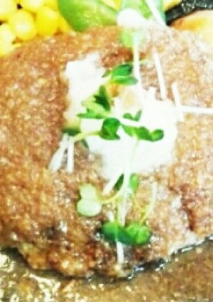 時短で美味しいハンバーグ和風ソース-レシピのメイン写真