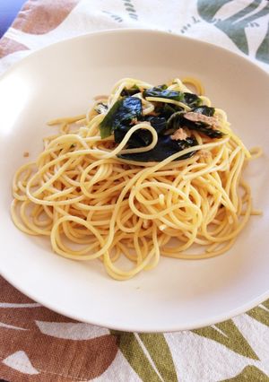 ☆和風ツナわかめパスタ☆-レシピのメイン写真