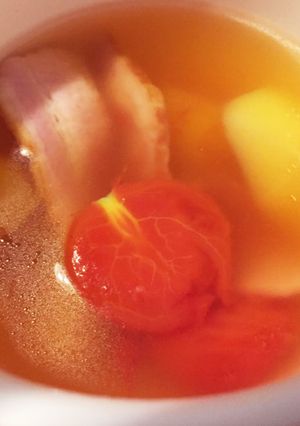 簡単！トマトとベーコンの和風スープ-レシピのメイン写真