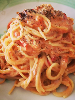 トマトとツナのクリームソース風スパゲティ-レシピのメイン写真