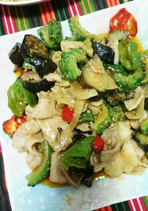 完食!⭐ゴーヤと夏野菜の中華風炒め⭐-レシピのメイン写真
