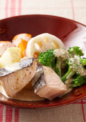 秋鮭と根菜の温サラダ-レシピのメイン写真