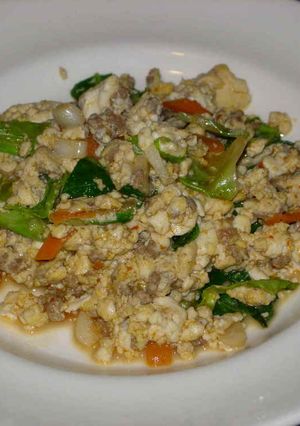 中華風ピリ辛いり豆腐♪-レシピのメイン写真