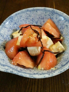 木綿豆腐とトマトの塩昆布合え-レシピのメイン写真
