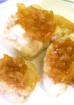鶏肉のオニオンソース【保育園給食】-レシピのメイン写真