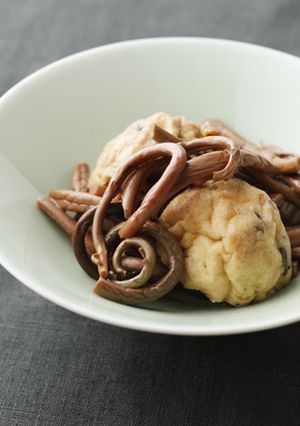 ぜんまいとがんもどきの煮物-レシピのメイン写真