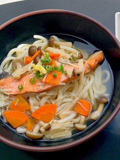鮭ときのこのあんかけうどん-レシピのメイン写真