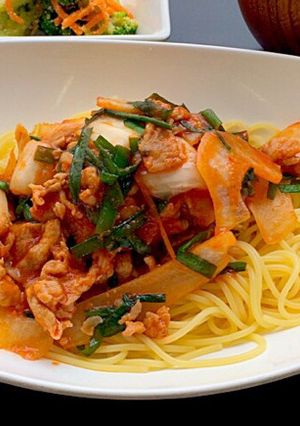 豚キムチパスタ-レシピのメイン写真