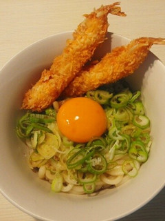 エビフライ*釜揚げうどん-レシピのメイン写真