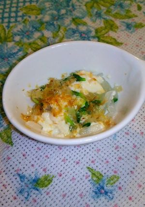 離乳食後期～貝割れと大根の豆腐だれサラダ-レシピのメイン写真