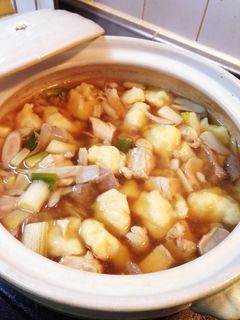 きりたんぽ風すいとん鍋-レシピのメイン写真