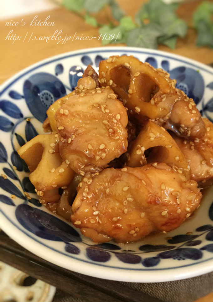 簡単にもう一品☆鶏と蓮根の甘酢炒め煮-レシピのメイン写真