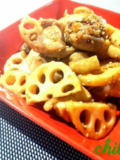 子供もパクパク❀蓮根と鶏肉の甘辛炒め❀-レシピのメイン写真