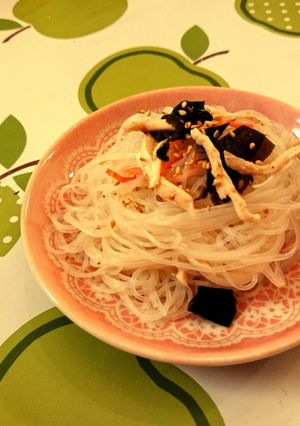 鶏ガラの素で！鶏塩春雨サラダ-レシピのメイン写真