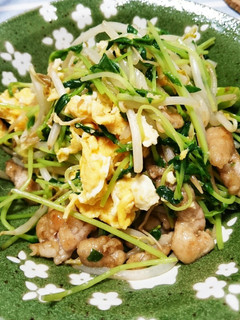 豆苗卵炒め-レシピのメイン写真